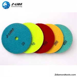 ZL-123F tampons en résine de diamant avec remplissage en cuivre pour pierre