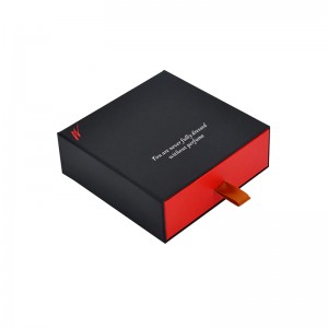 Boîte-cadeau à tiroir bicolore classique personnalisé