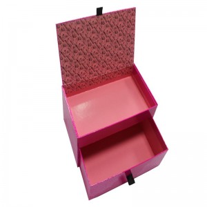 Coffret cadeau double tiroir professionnel de type boîte personnalisée à haute teneur