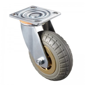 Heavy Duty - Boîtier chromé avec roue brun2 TPE