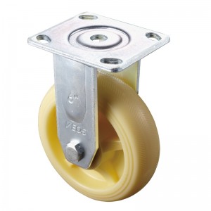 Usage intensif - Boîtier chromé avec roue TPE blanc3