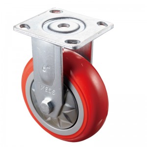 Heavy Duty - Boîtier chromé avec roue TPE rouge3