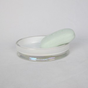 Ensemble de salle de bain en verre lustré brillant