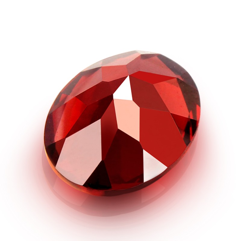 Bijoux de mariage collier de rubis grenat rouge femmes pendentif en cristal