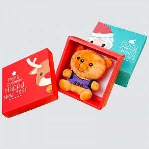 Boîte-cadeau personnalisée de dessin animé de vacances de Noël et nouvel an