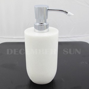 Set de bain en marbre blanc pur