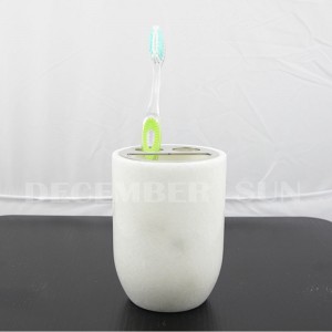 Set de bain en marbre blanc pur