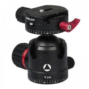 Rotule Kingjoy T20 à profil abaissé avec plaque de dégagement rapide panoramique