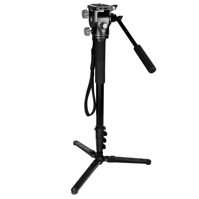 KINGJOY Monopod pour appareil photo Alpenstock, Monopied vidéo en aluminium à verrou à clapet pour appareil photo avec vis de conversion 1/4 