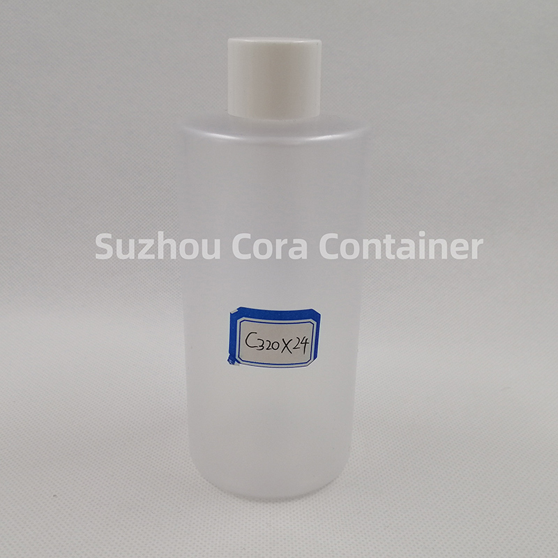 Bouteille de maquillage en plastique de la taille du cou de 320ml, avec couvercle rotatif