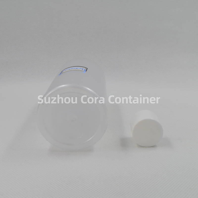 Bouteille de maquillage en plastique de la taille du cou de 320ml, avec couvercle rotatif