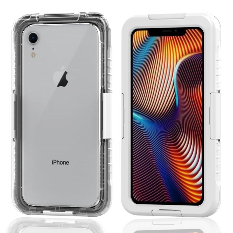Best Waterproof Dust Resistance Snow iPhone xr box (White)