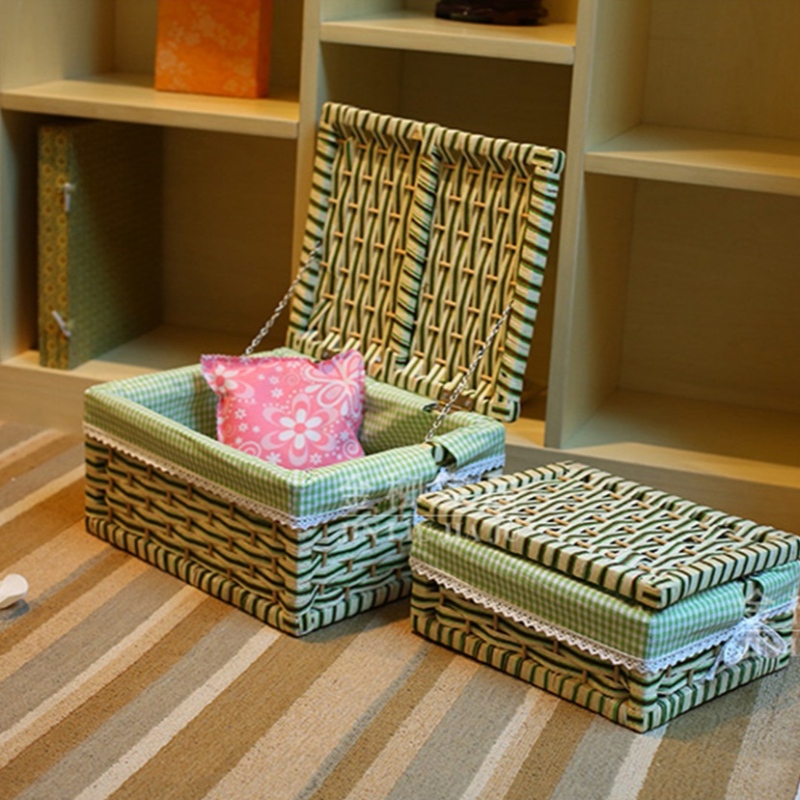 Panier de stockage avec couvercle