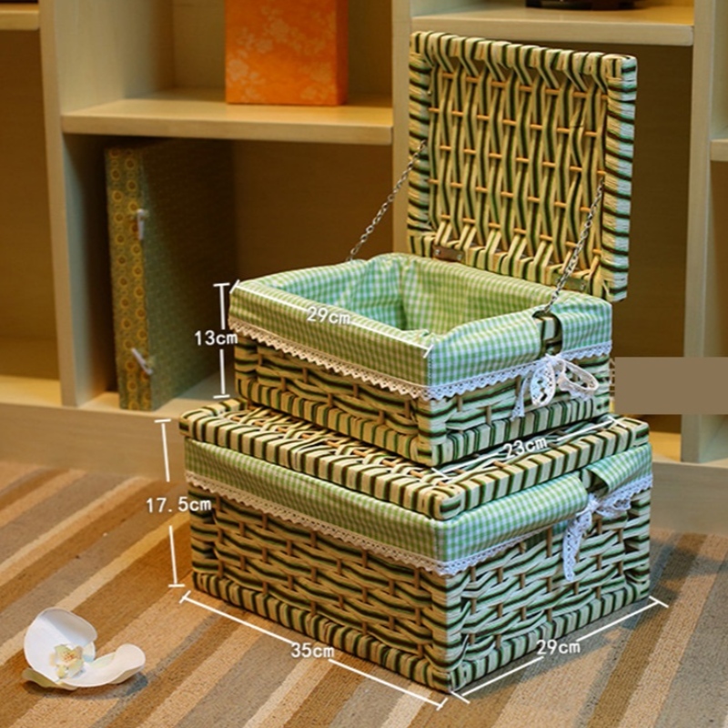 Panier de stockage avec couvercle