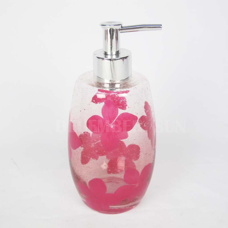 Lot de 6 accessoires de salle de bain en verre