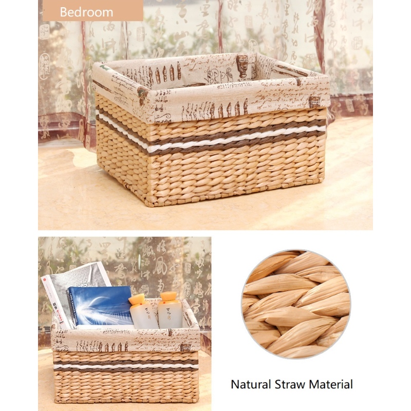 Panier tissé en paille