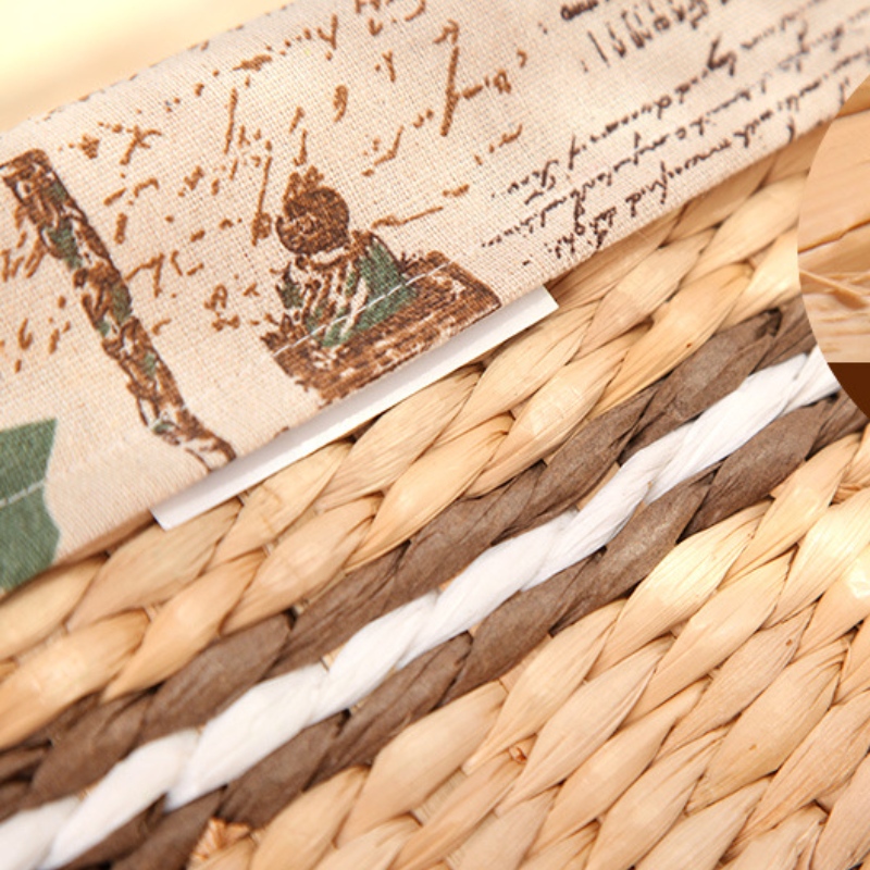 Panier tissé en paille