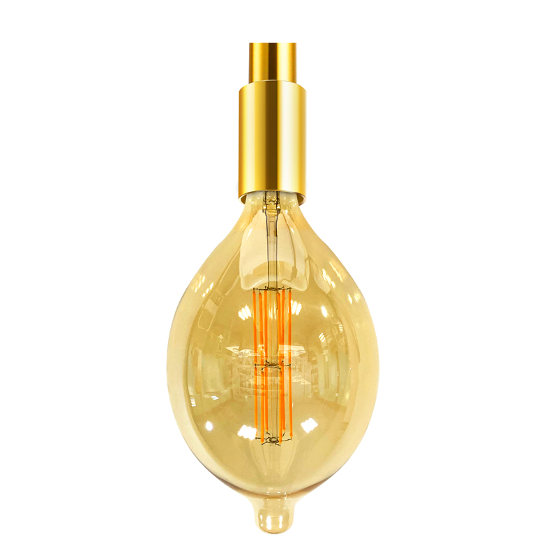 Bt90 revêtement ambre 200 luminaires 2200 K chauffage de lampes à vis blanche