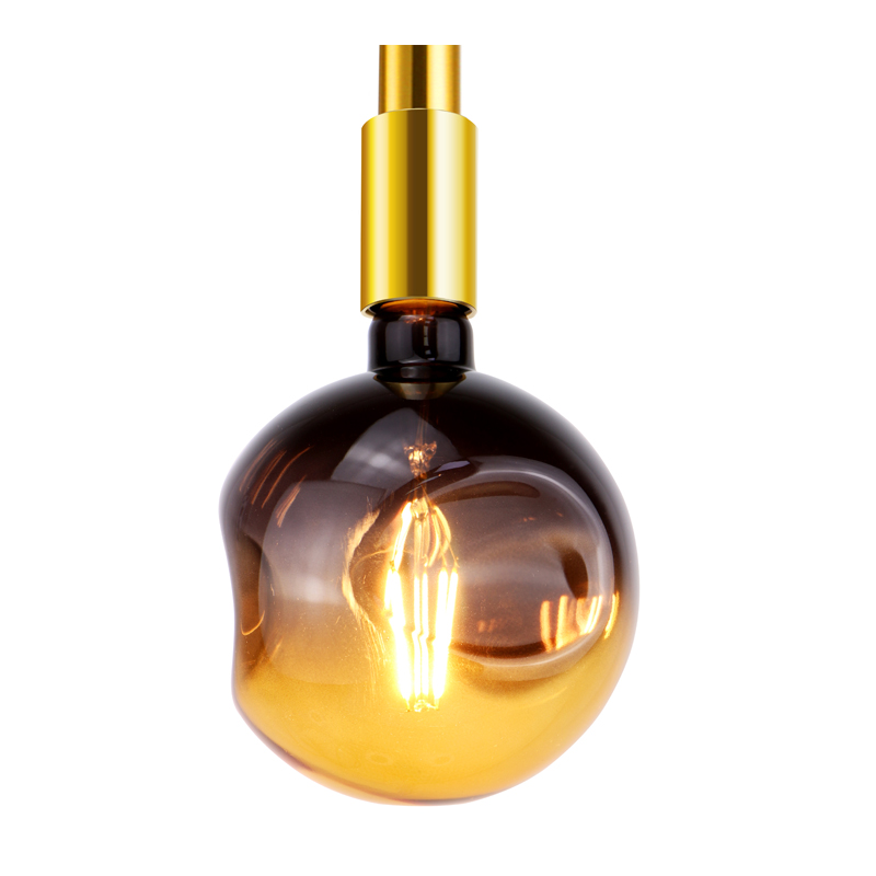 G125 Dark Amber ball 200 lumens nouvelle forme de conception led lumière à lanterne à filament doux