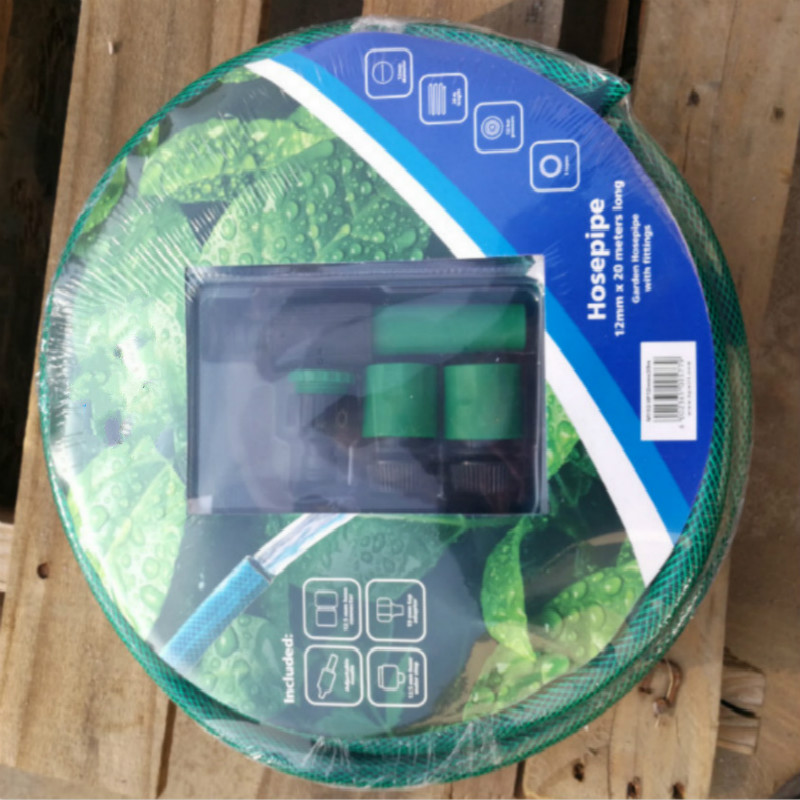 toutes les couleurs flexibles en fibre tressée renforcent le tuyau d'eau de jardin en plastique pvc