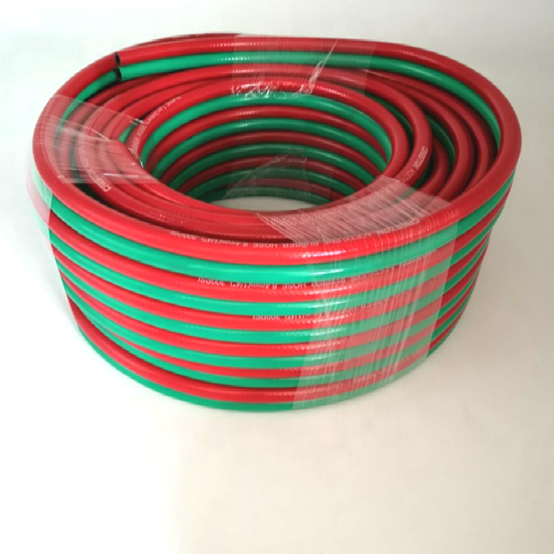 Tuyau PVC oxygène \/ acétylène \/ tuyau de soudage double fabriqué en Chine