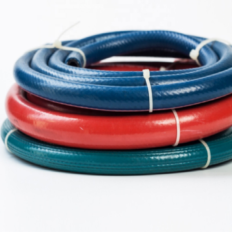 Usine directe de tuyau de gaz de gpl tressé par PVC coloré d'air