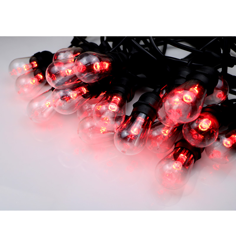Ampoules à ficelles extérieures couleur blanc chaud pour choisir la lumière de chaîne de décoration de Noël