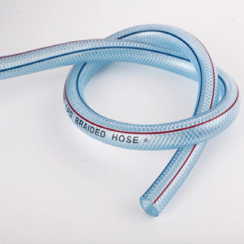 Tuyau d'eau Tuyau flexible en plastique renforcé en plastique tressé Tuyau d'eau de jardin en PVC