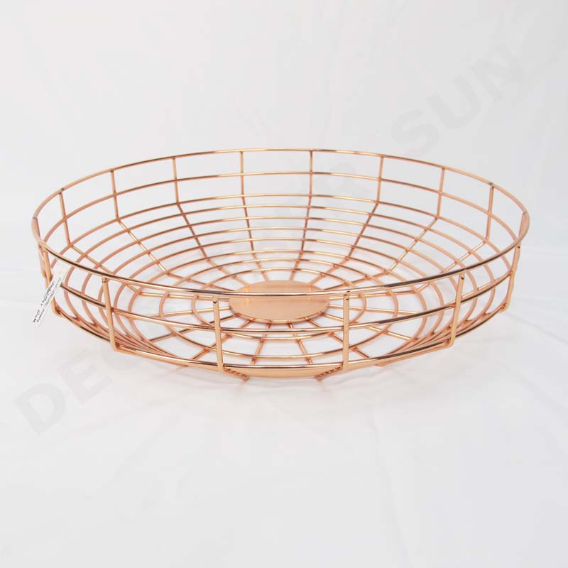 Corbeille à fruits ronde en métal