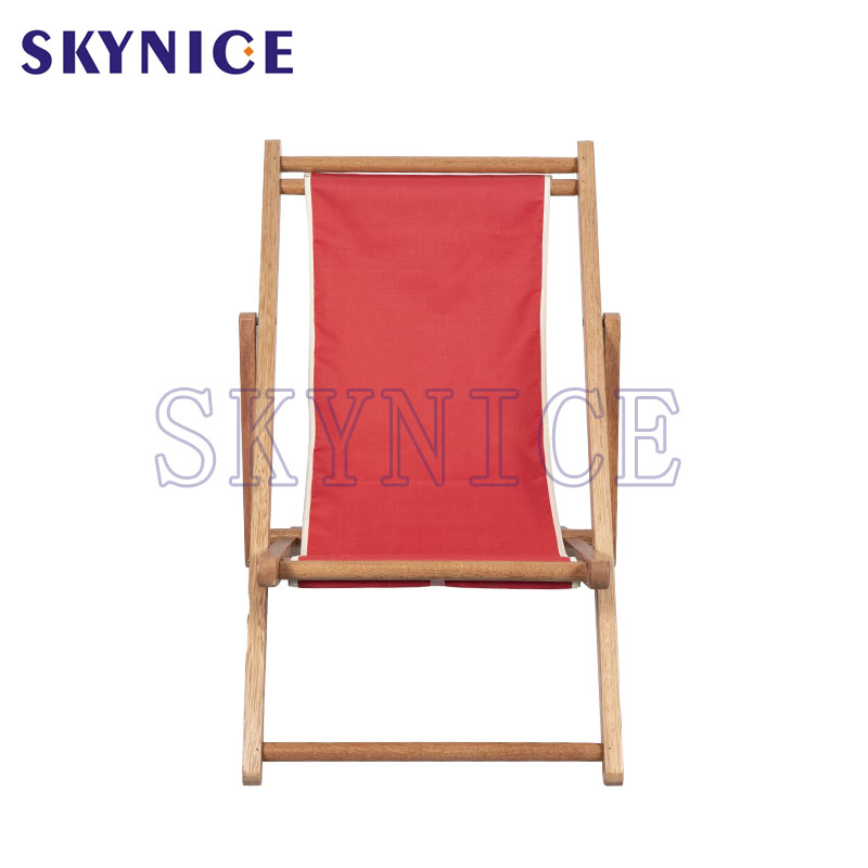 Chaise de plage en bois simple Sling pour les enfants