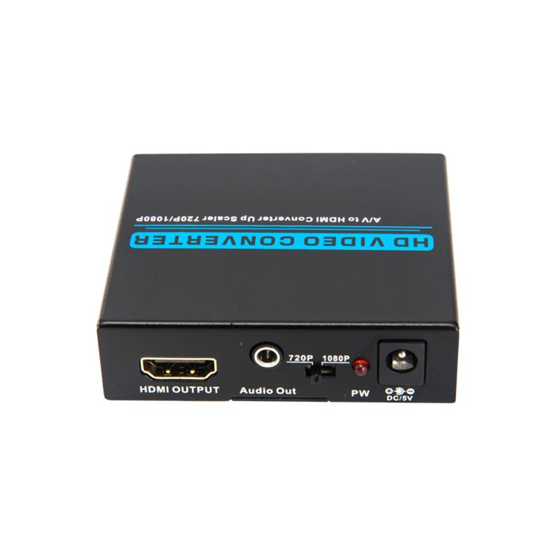 Convertisseur AV / CVBS vers HDMI + AUDIO (Up Scaler 720P / 1080P)