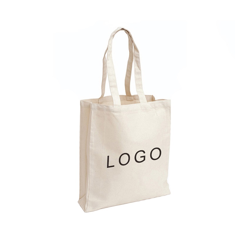 SG61 imprimé organique calicot coton toile fourre-tout sac livre sacs logo personnalisé sacs promotionnels avec logo