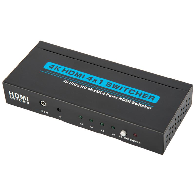 V1.4 4K / 30Hz HDMI 4x1 Switcher Support 3D Ultra HD 4K * 2K / 30Hz