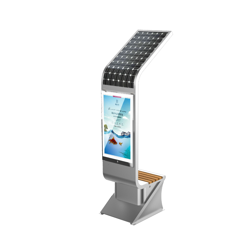 Téléphone solaire de caisson lumineux d'affichage de matériel de publicité d'énergie solaire chargeant les meubles extérieurs futés