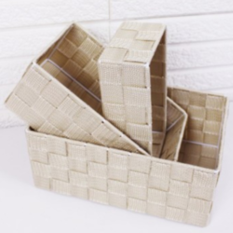 Panier en tissu tissé à la main en polypropylène