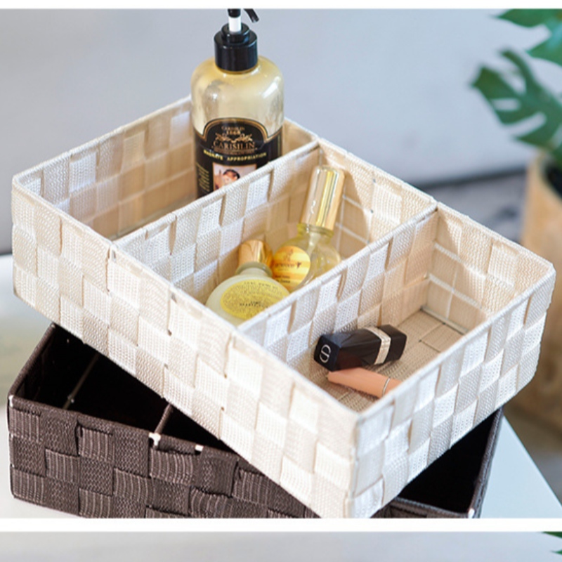 - Panier en tissu tissé à la main en polypropylène