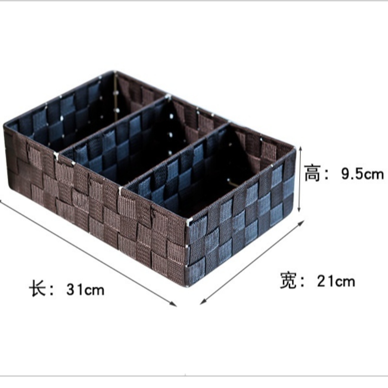 - Panier en tissu tissé à la main en polypropylène