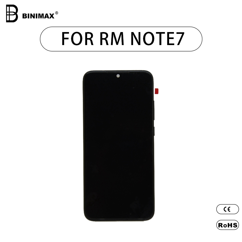 L 'écran de téléphone portable à cristaux liquides binimax est réparé pour redmi note 7