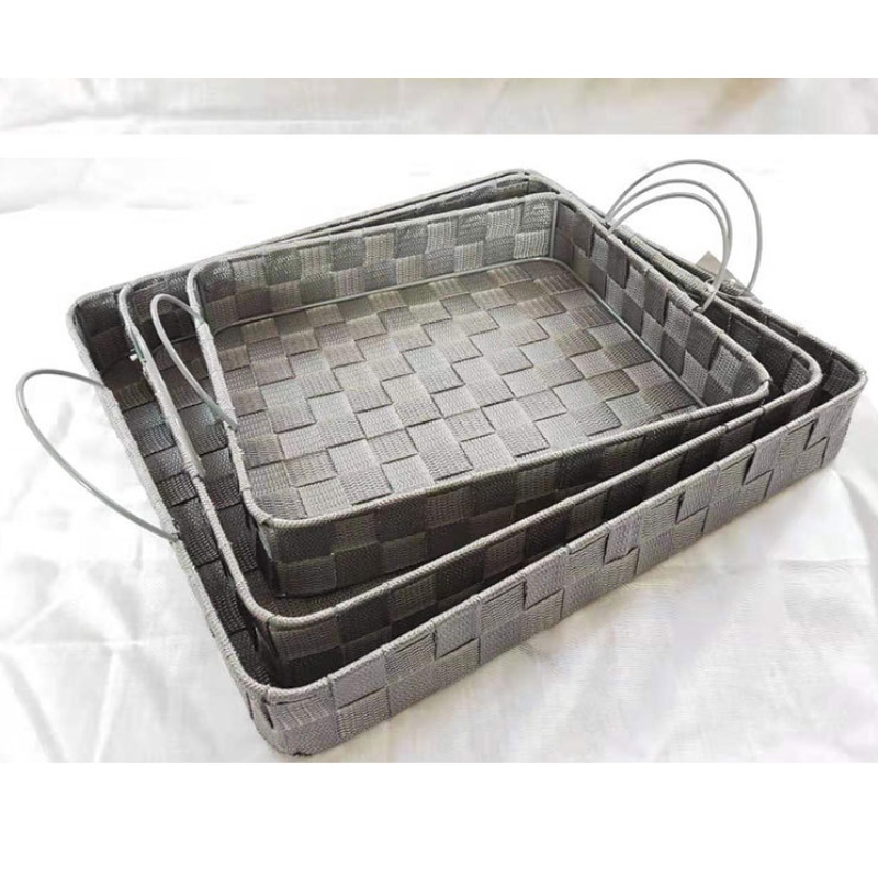 Panier en tissu avec poignées