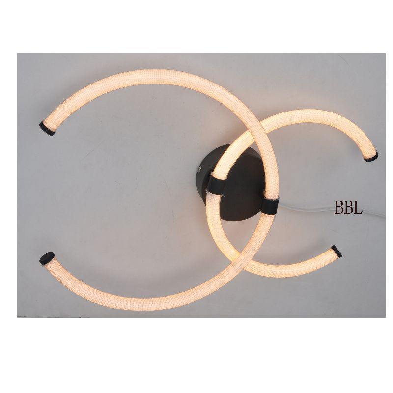 Plafonnier LED avec tube acrylique sans ombre