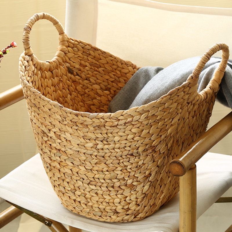 Lot de 3 paniers décoratifs jacinthe d'eau