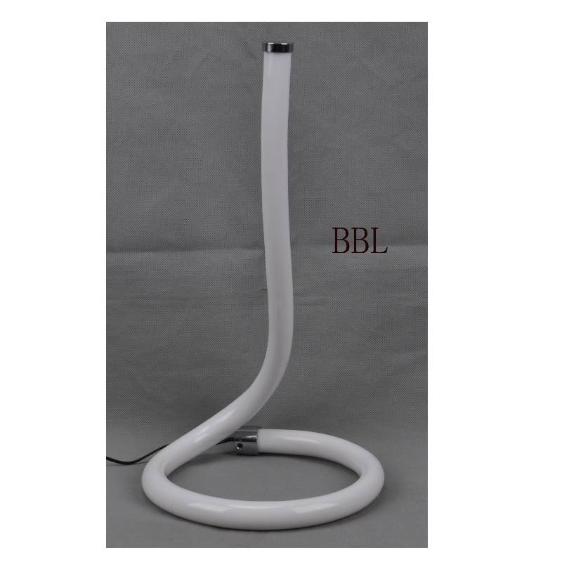 Lampe de table LED avec tube acrylique et sans ombre