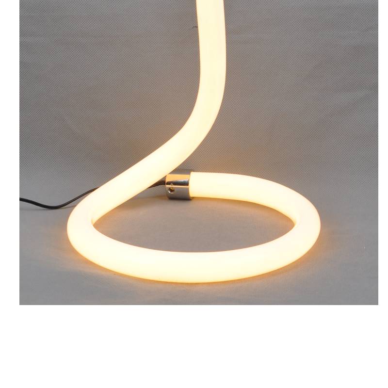 Lampe de table LED avec tube acrylique et sans ombre