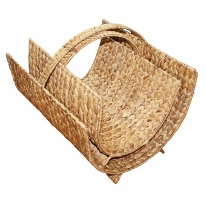 Panier de rangement pour magazines avec poignée