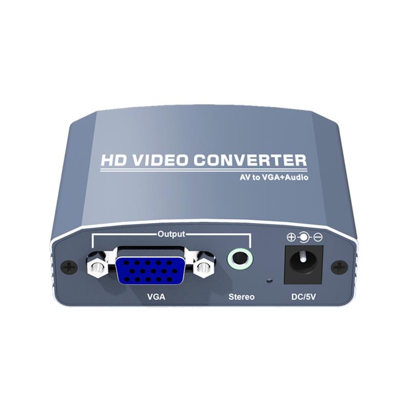 Convertisseur A / V vers VGA + Stéréo Up Scaler 720P / 1080P