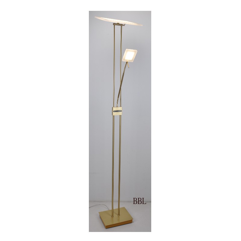 Lampadaire LED mère et fils avec variateur tactile sur le corps de la lampe