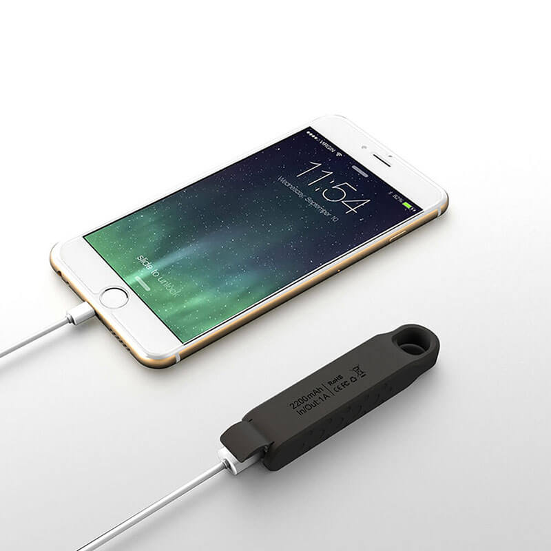 Chargeur mobile de bloc d 'alimentation étanche à l' eau Ultracompact avec chaîne de clés