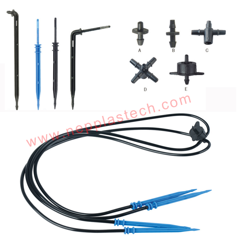 système d'irrigation goutte à goutte pour ferme maraîchère compensation de pression d'eau goutteurs d'irrigation