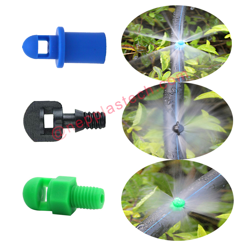 mini arroseurs de brouillard en ligne pour système de micro-irrigation d'arbres fruitiers de verger brumisateurs réfractifs