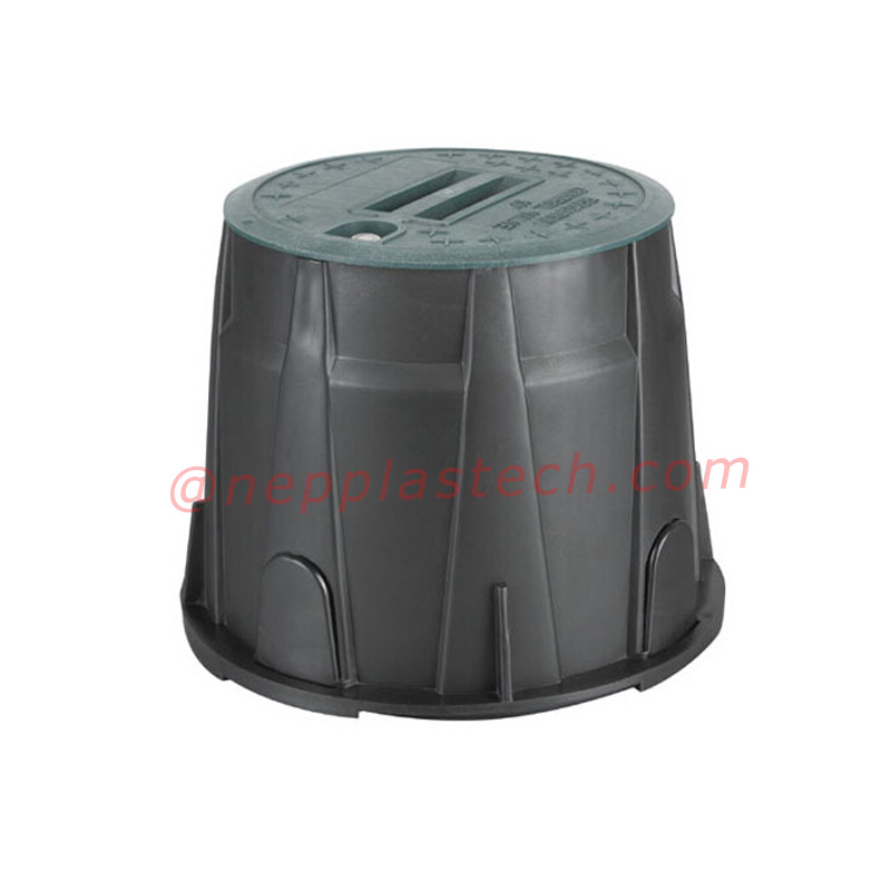 paysage solaire auto irrigation système 6 10 12 pouces en plastique valve et compteur d'eau boîte